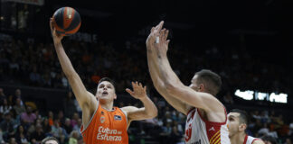 Jaime Pradilla, en el encuentro ante el Zaragoza. // acb Photo / M.A. Polo