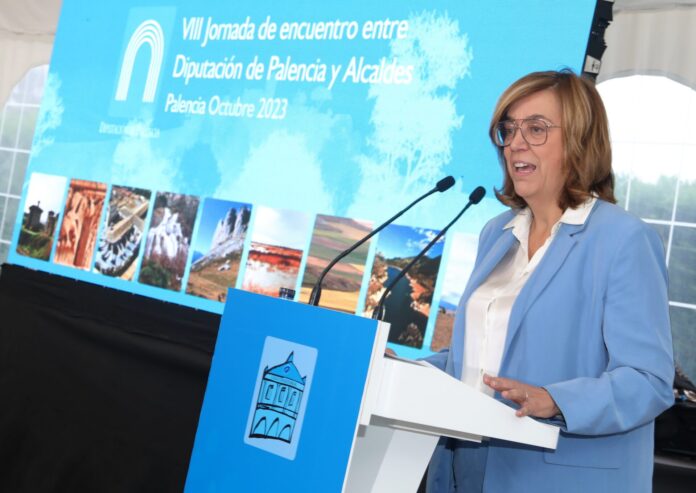 VIII Encuentro entre la Diputación de Palencia y Alcaldes La presidenta de la Diputación de Palencia, Ángeles Armisén, repetirá como presidenta de la FRMP. / ICAL