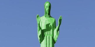cristo otero verde Genaro Fontecha Pinturas