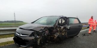 Accidente vial A67 en Herrera de Pisuerga