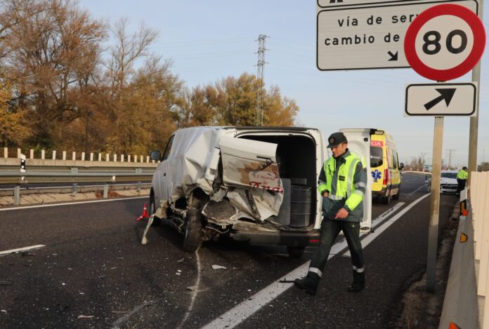 Accidente de tráfico en el que una mujer ha resultado herida