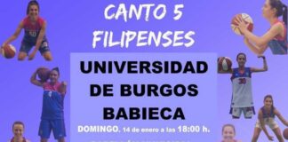 Cartel del partido de Canto 5 Filipenses frente a Babieca Burgos
