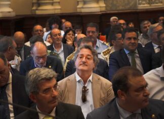 La Audiencia Provincial confirma la condena a Carrancio por agredir a una persona con discapacidad Ricardo Carrancio, concejal y diputado provincial por VOX, durante la toma de posesión en la Diputación - A. Acitores