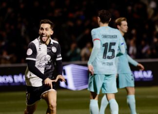 El FC Barcelona despierta del sueño ‘copero’ a Unionistas de Salamanca, que se puso por delante