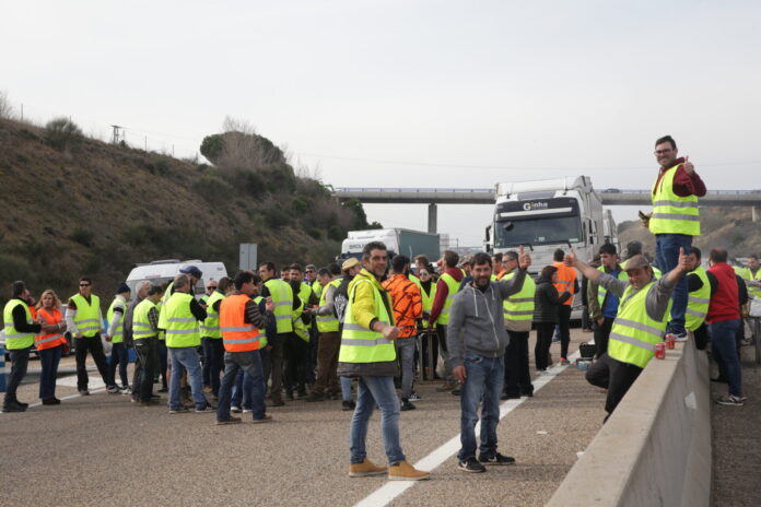 Protestas de los agricultores y ganaderos