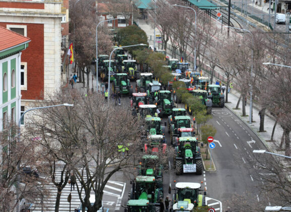 Tractorada en Palencia. / Br&aacute;gimo (ICAL)