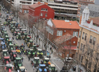 (Galería) Así ha sido la tractorada en Palencia