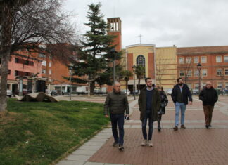 Visita al barrio de San Juanillo por parte del equipo de Gobierno del Ayuntamiento de Palencia
