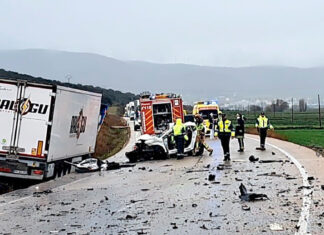 Accidente en Ágreda (Soria) con tres fallecidos y un herido