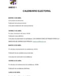 Calendario electoral Palencia FF