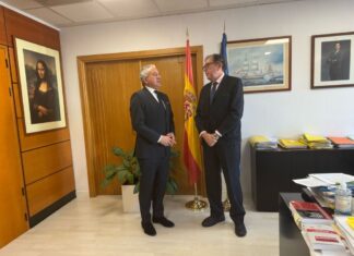 Nicanor Sen se ha reunido este martes en Madrid con el secretario general Ángel Luis Ortiz