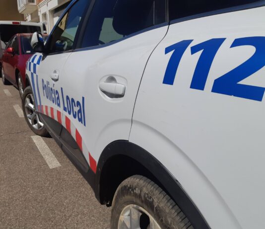 Vehículo de la Policía Local de Palencia.