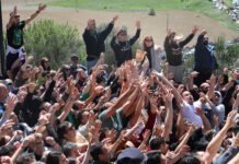 Pedrea del Pan y el Queso en Palencia, con motivo de las fiestas de Santo Toribio del barrio de El Cristo. Brágimo / ICAL
