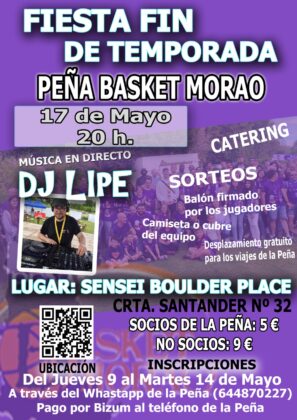 Fiesta Fin de Temporada Pe&ntilde;a Basket Morao