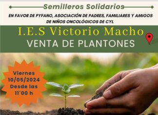 El IES Victorio Macho venderá plantones cuidados por el alumnado a favor de los niños que padecen cáncer