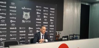 Declaraciones de Luis Guil tras su partido ente el Bilbao Basket y Zunder Palencia