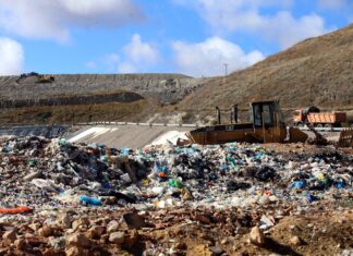 Imagen del vaso de rechazos del Centro de Tratamiento de Residuos de Palencia. / Brágimo (ICAL)