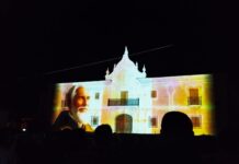 Espectáculo de video mapping en Guardo durante San Juan