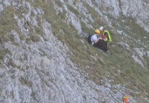 Montañero socorrido en el monte Espigüete
