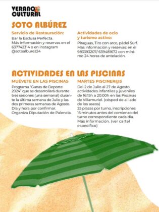 Programa Verano Cultural 2024 Villamuriel