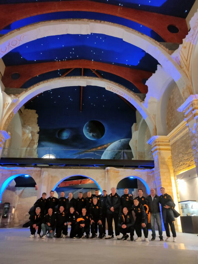 Los veteranos de la Real Sociedad visitando San Pedro Cultural