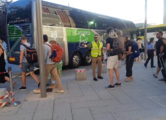 Tres trenes afectados entre Palencia y Cantabria por el accidente de un mercancías a la altura de Los Corrales de Buelna