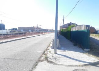 Marcaje ‘en corto’ de la Policía Local de Palencia a las obras del Camino Viejo de Husillos