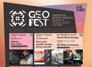 CARTEL I GEOFESTIVAL ARTES ESCÉNICAS GEOPARQUE LAS LORAS
