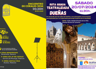 Encuentro de corales y ruta guiada teatralizada en Dueñas
