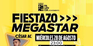 Festival y concierto Fiestazo Megastar del 28 de agosto en Palencia