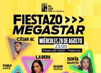 Festival y concierto Fiestazo Megastar del 28 de agosto en Palencia