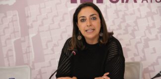 Miriam Andrés en rueda de prensa