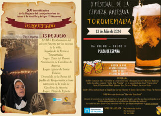 Carteles de la XV escenificación de la llegada del cortejo fúnebre de Juana La Loca y Felipe El Hermoso y el X festival de cerveza Artesana