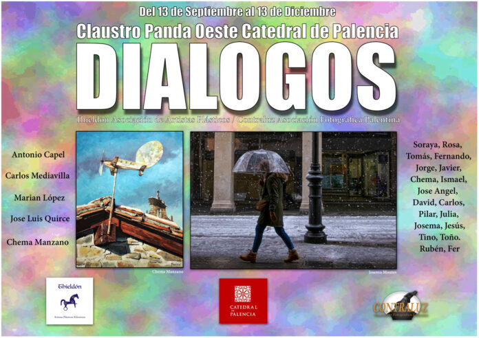 Cartel-dialogos Diálogos - exposición Thieldón y Contraluz