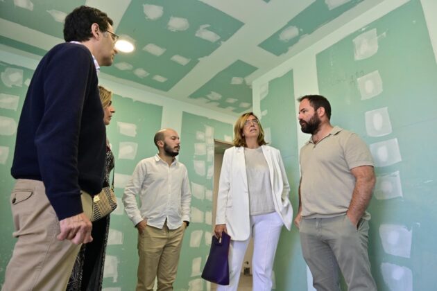Diputaci&oacute;n de Palencia y Ayuntamiento de Villamuriel de Cerrato, visitando las obras en el municipio palentino