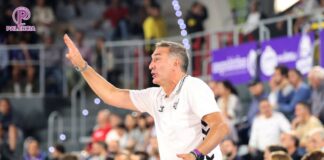 Luis Guil, entrenador del Palencia Baloncesto frente al Gran Canaria B