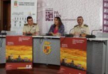 Presentación de la Jura de Bandera en el Ayuntamiento de Palencia