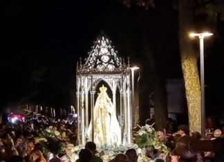 Saldaña vive con devoción la subida de la Virgen del Valle al Santuario y la tradicional Romería Subida de la Virgen al Santuario