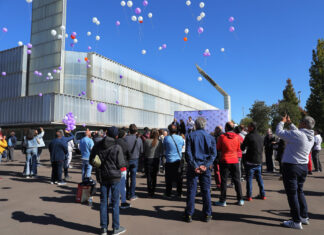 Usuarios, familiares, trabajadores, voluntarios y vecinos participan en la Marcha por la Salud Mental de Hermanas Hospitalarias Palencia
