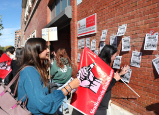 Más de medio centenar de estudiantes se concentra ante Educación en Palencia por la PAU