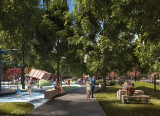 Adjudicada la primera fase de remodelación de la plaza Virrey Velasco a la UTE formada por Geoxa General de Construcciones y Activa Parques y Jardines Así quedaría la Plaza Virrey Velasco en Palencia