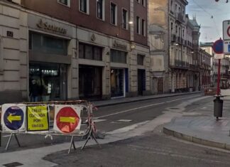 Nuevo corte de tráfico en la calle Don Sancho por obras Calle Don Sancho cortada al tráfico