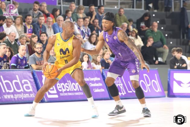 Partido entre Palencia Baloncesto y Movistar Estudiantes. Foto: Rub&eacute;n D&iacute;az.