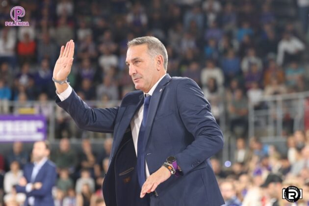 Partido entre Palencia Baloncesto y Movistar Estudiantes. Foto: Rub&eacute;n D&iacute;az.