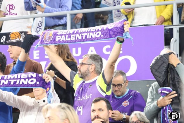 Partido entre Palencia Baloncesto y Movistar Estudiantes. Foto: Rub&eacute;n D&iacute;az.