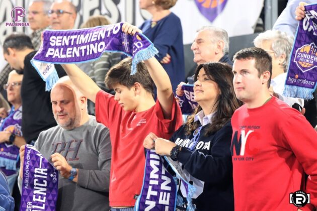 Partido entre Palencia Baloncesto y Movistar Estudiantes. Foto: Rub&eacute;n D&iacute;az.
