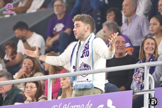 Partido entre Palencia Baloncesto y Movistar Estudiantes. Foto: Rub&eacute;n D&iacute;az.
