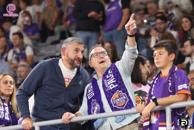 Partido entre Palencia Baloncesto y Movistar Estudiantes. Foto: Rub&eacute;n D&iacute;az.