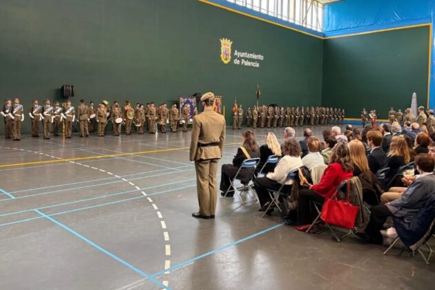 Jura de bandera que se celebr&oacute; en el front&oacute;n de Eras de Santa Marina de Palencia