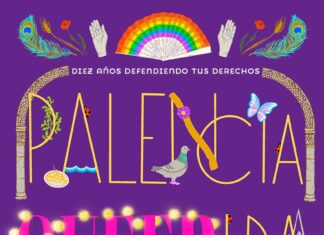Así celebrará Chiguitxs LGTB+ su décimo aniversario en Palencia Cartel fiesta por el X aniversario de Chiguitxs LGTB+ en Palencia
